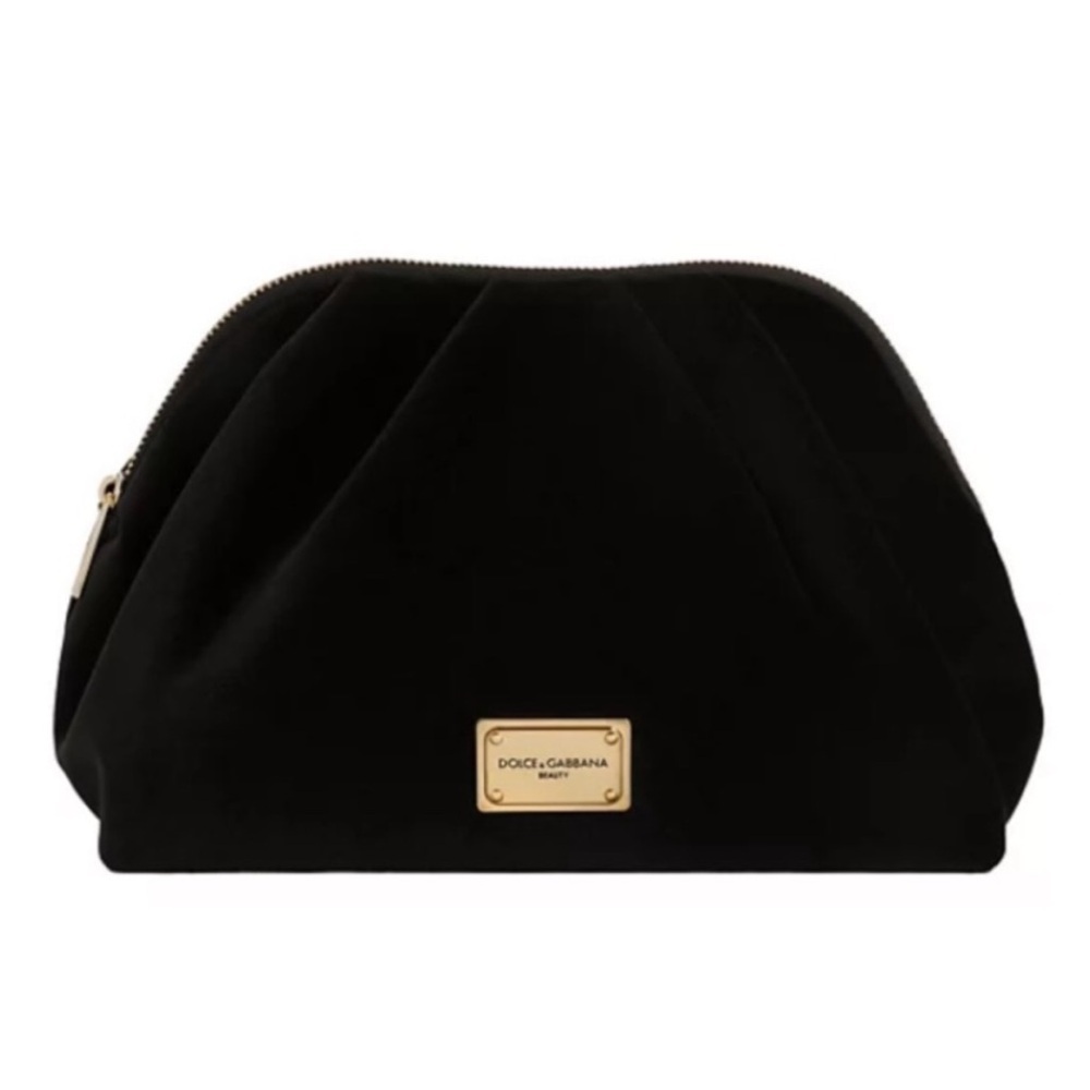 Dolce & Gabbana Black Sweetheart Velvet Clutch - Picture 2 of 3